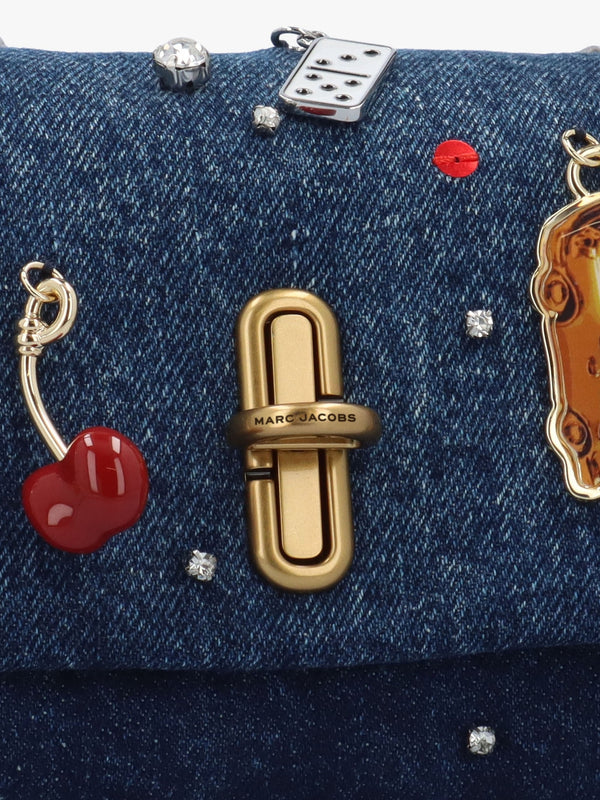 The Trinket Charm Denim Mini Dual Bag