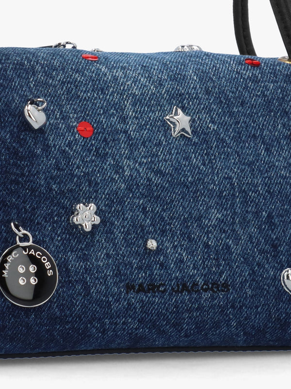 The Trinket Charm Denim Mini Dual Bag