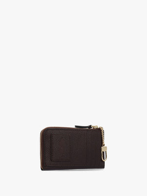 The Leather Top Zip Ganache Multi Wallet