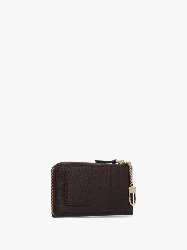 The Leather Top Zip Ganache Multi Wallet