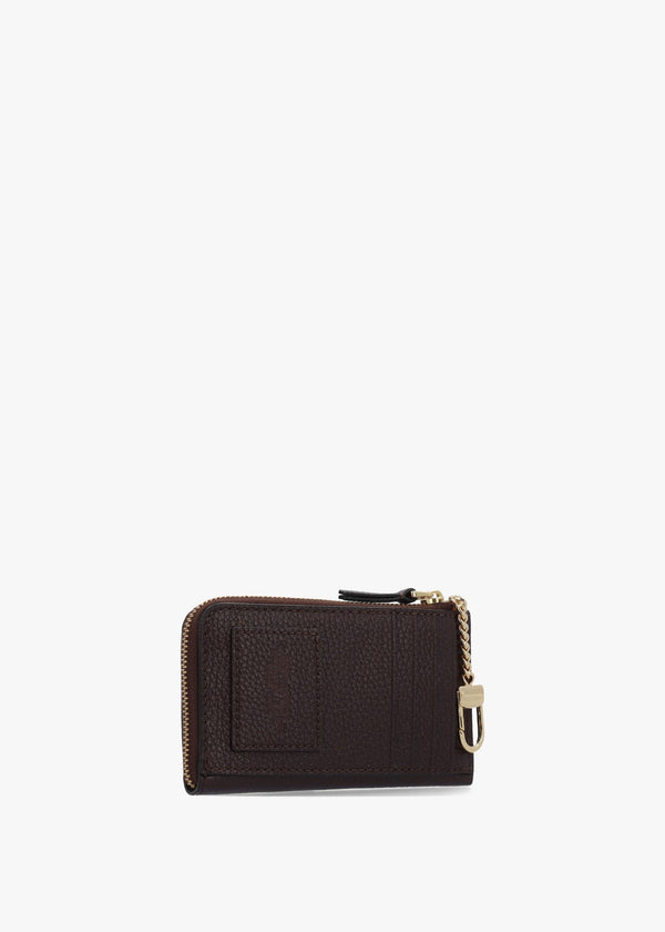The Leather Top Zip Ganache Multi Wallet