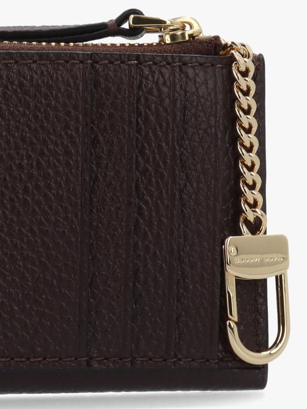 The Leather Top Zip Ganache Multi Wallet