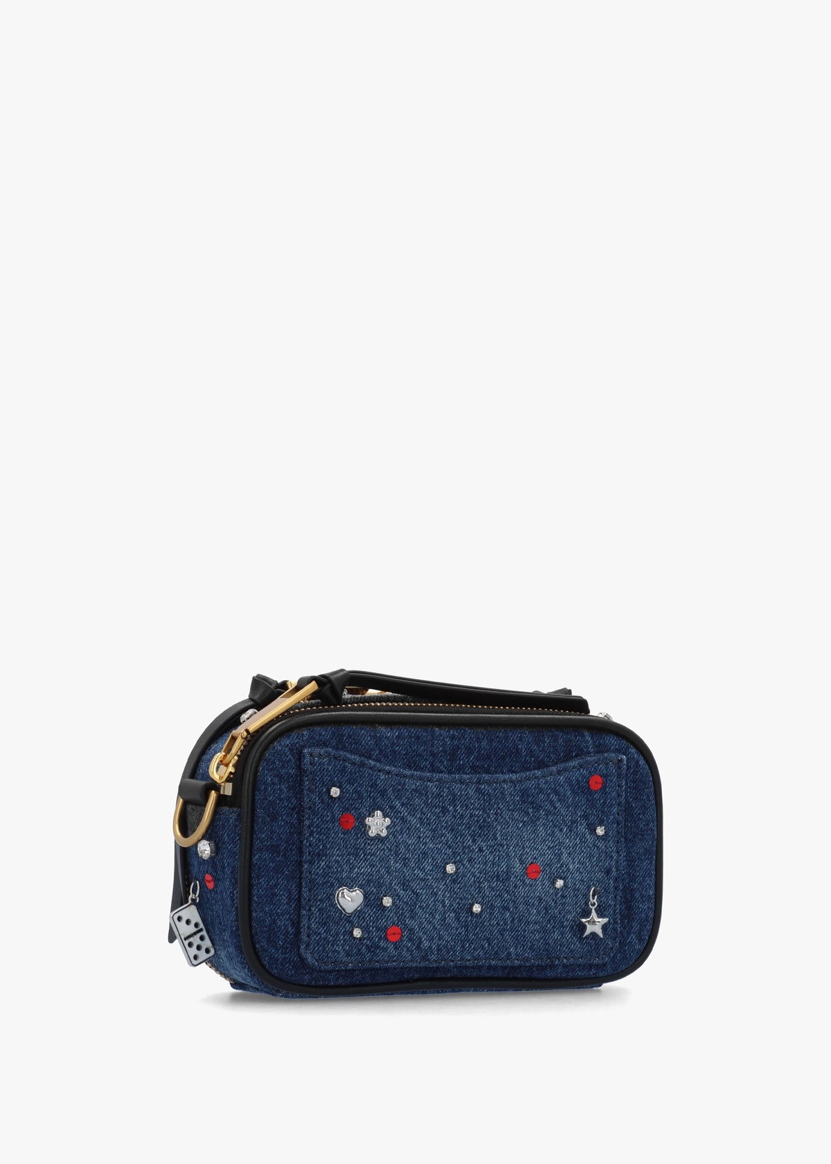 The Trinket Charm Denim Snapshot Camera Bag