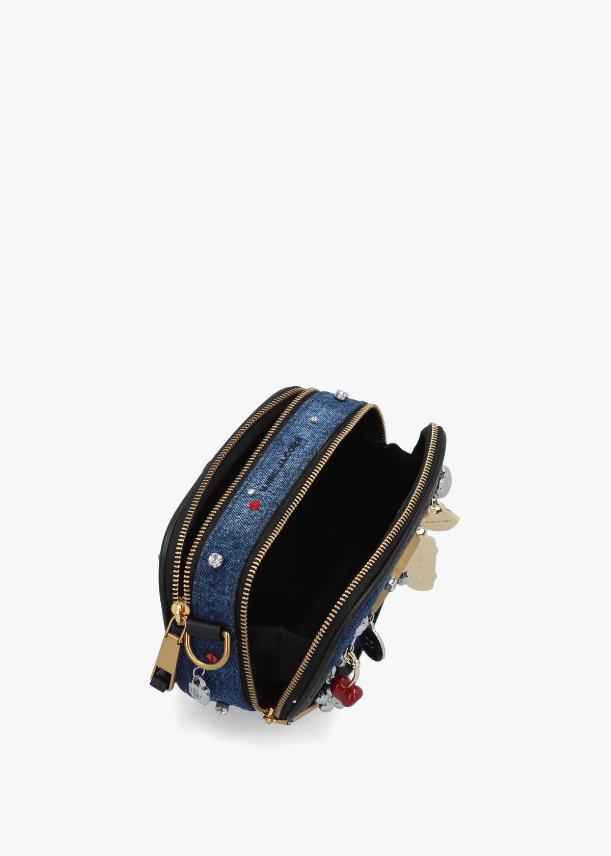 The Trinket Charm Denim Snapshot Camera Bag