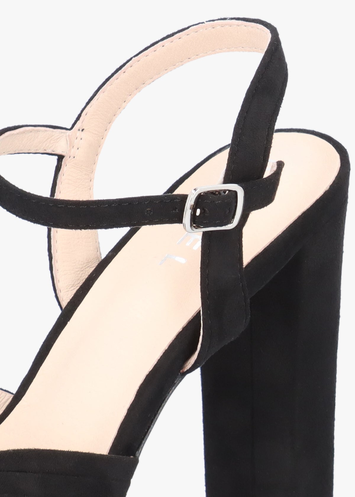 Avery Black Platform Heeled Sandals