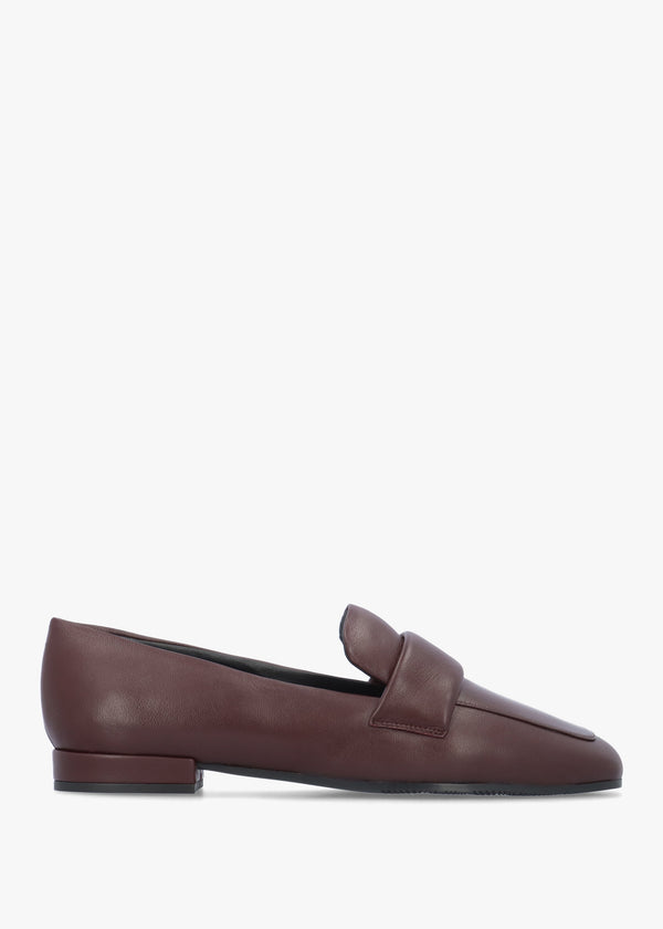 Burgundy Leather Loafers
