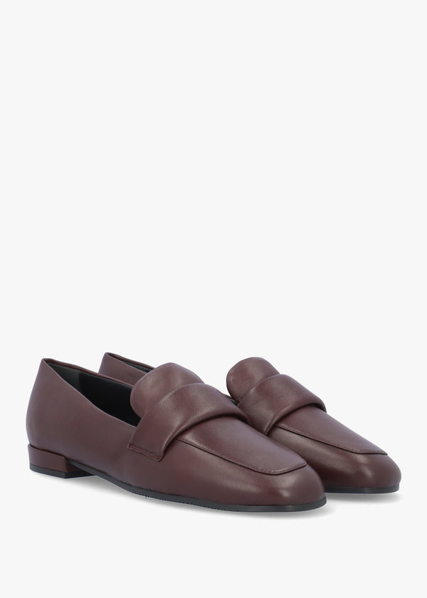Burgundy Leather Loafers