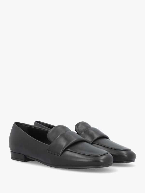Black Leather Loafers