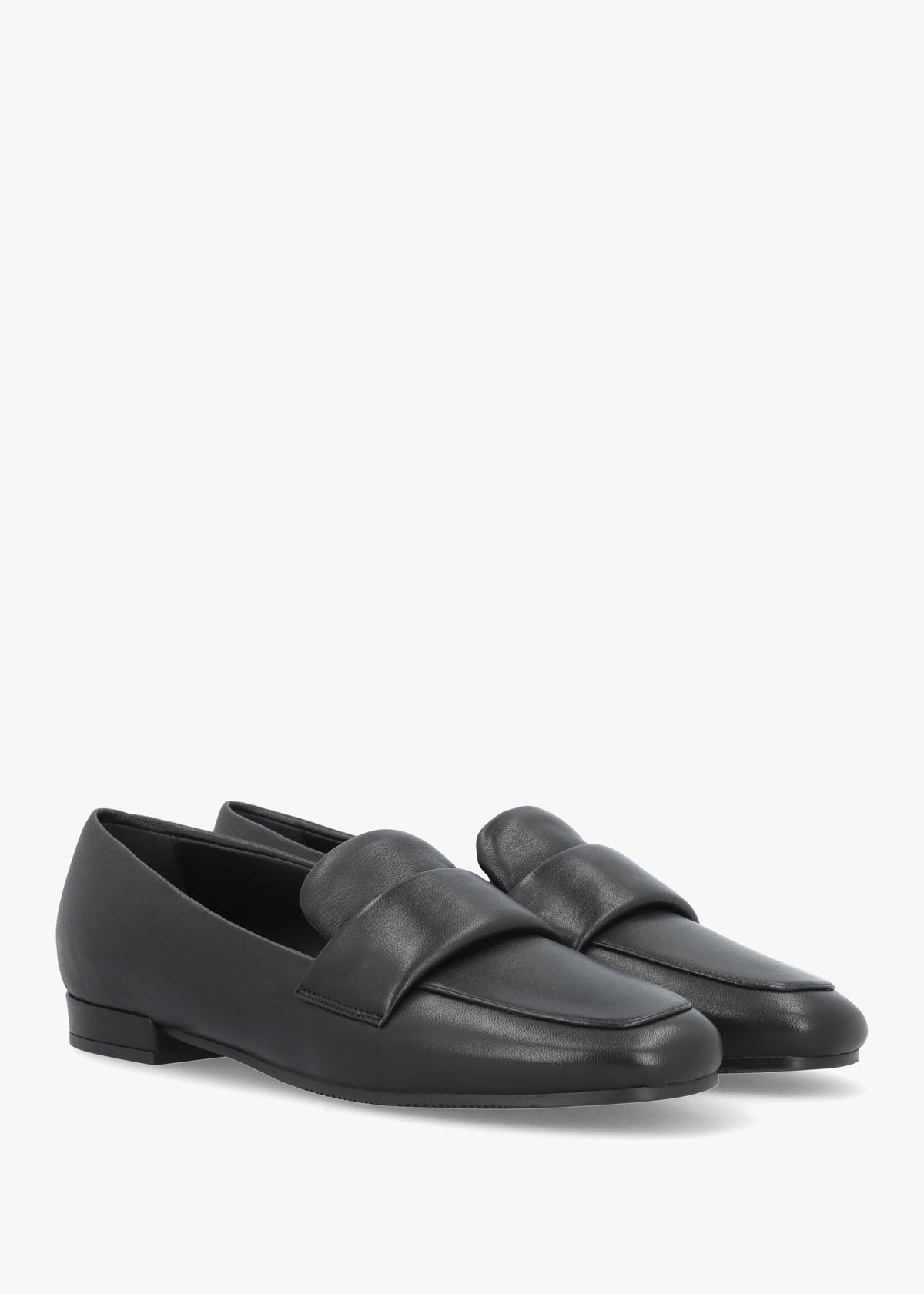 Black Leather Loafers