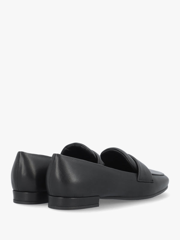 Black Leather Loafers