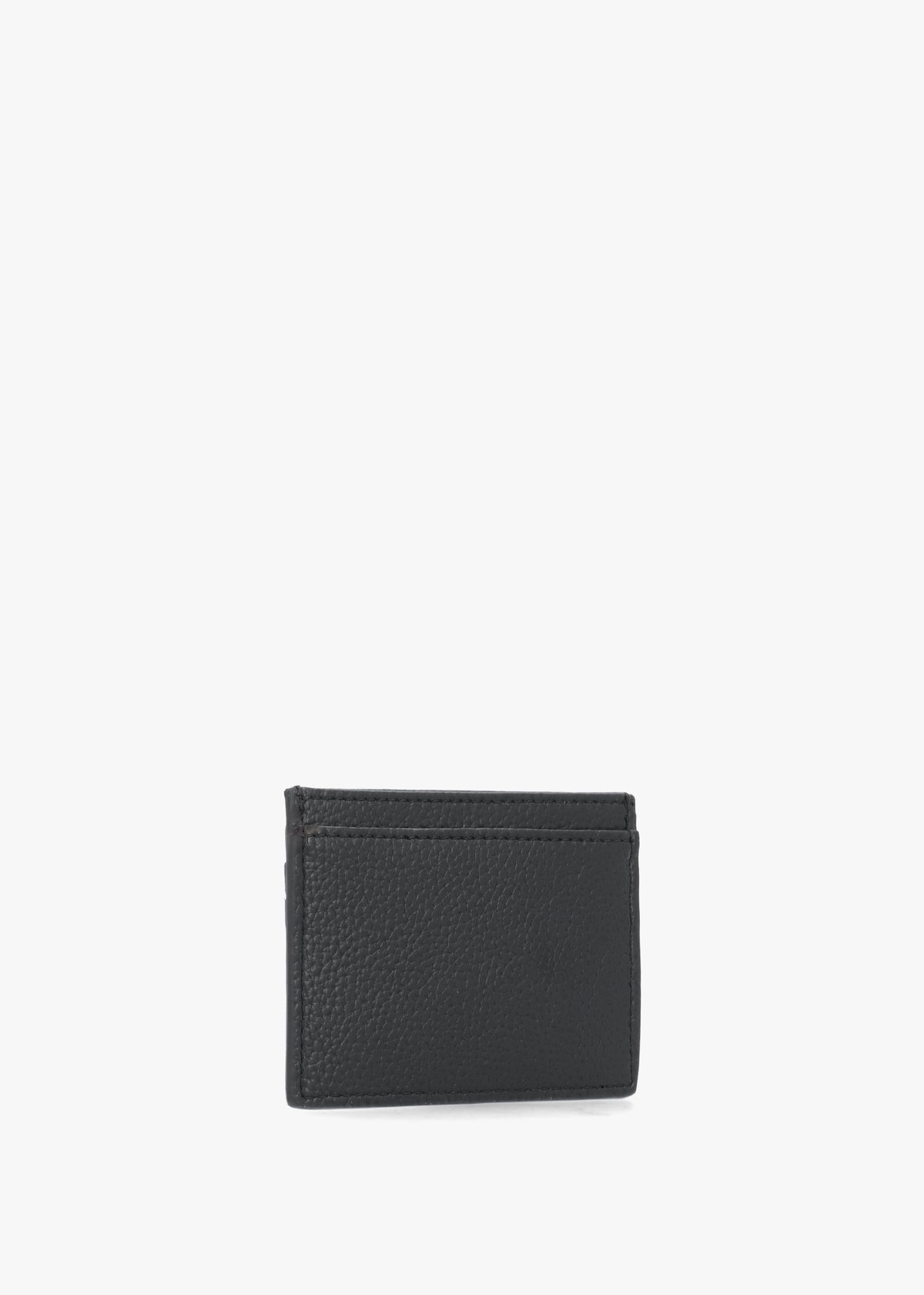 Black Grain Flat Card Holder