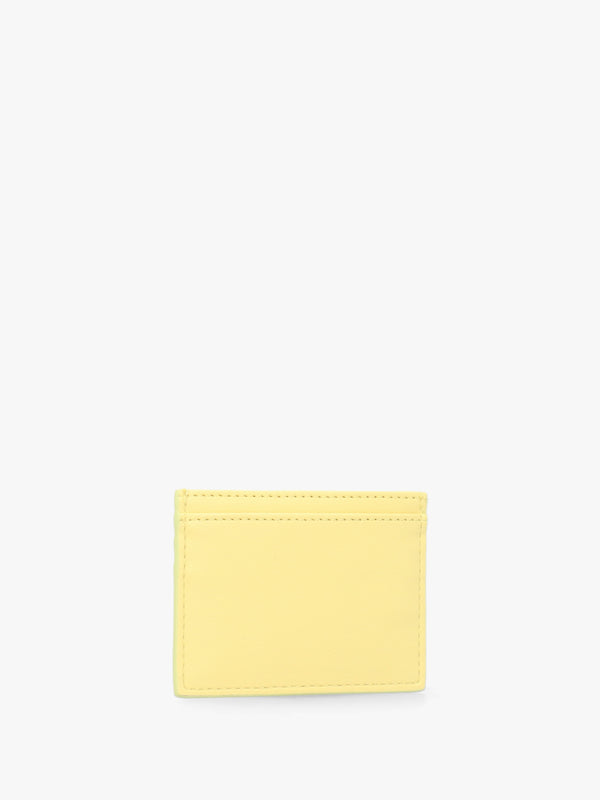 Pastel Yellow Flat Card Holder