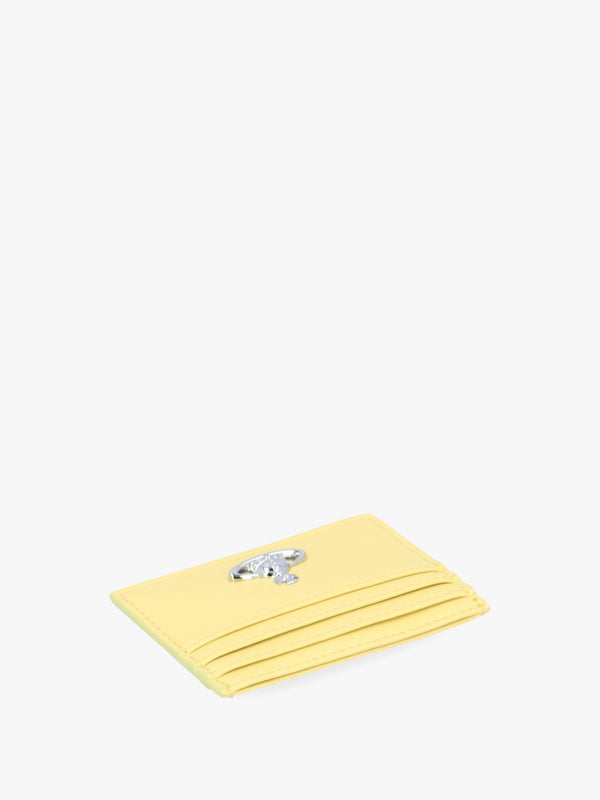 Pastel Yellow Flat Card Holder