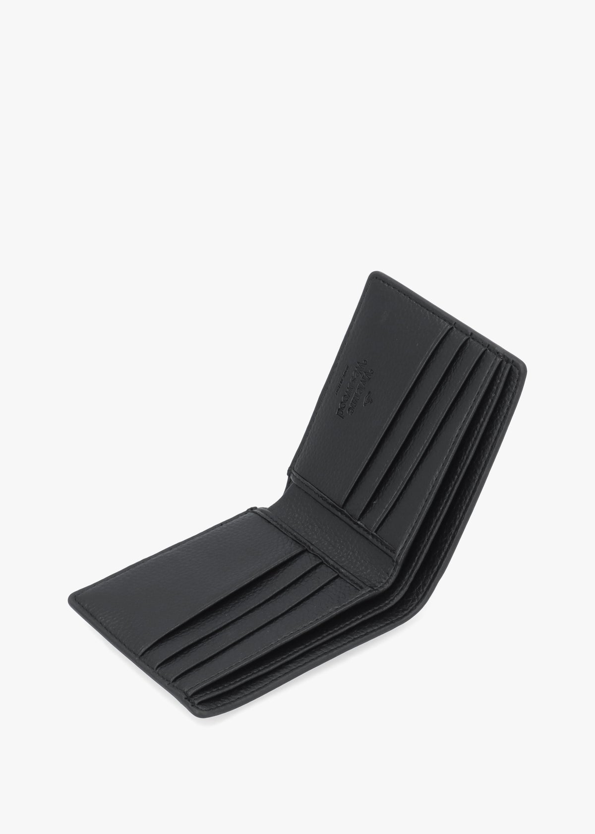 Men's Billfold Black Grain Wallet