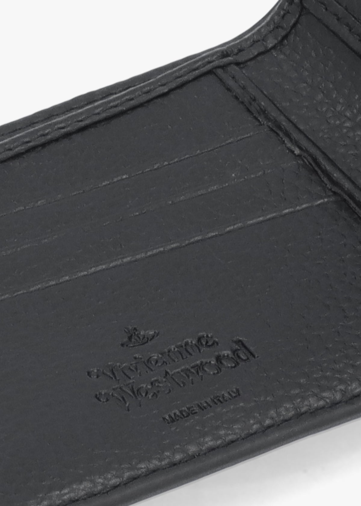 Men's Billfold Black Grain Wallet