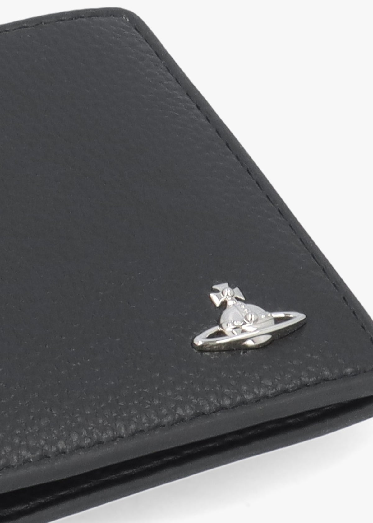 Men's Billfold Black Grain Wallet