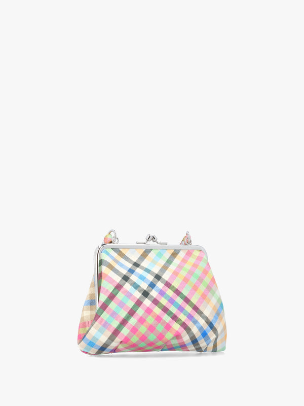 Granny Frame Heather Plaid Purse