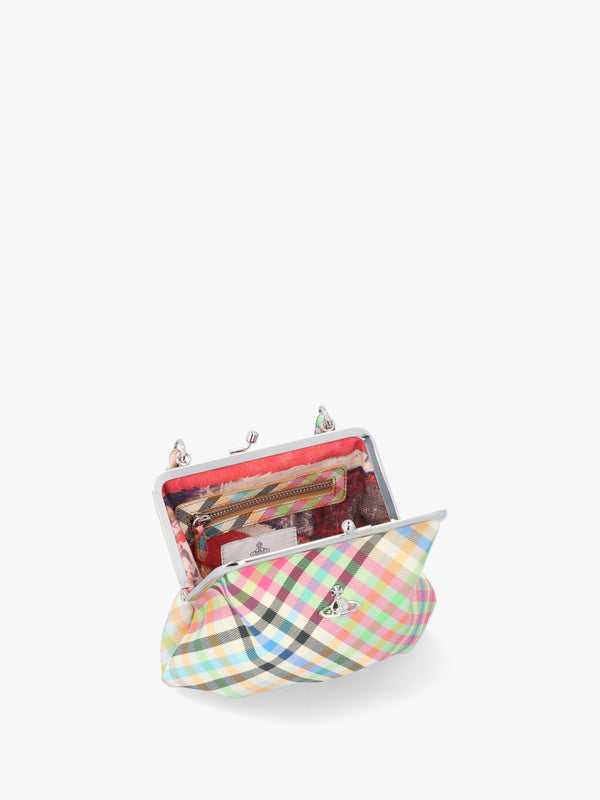 Granny Frame Heather Plaid Purse
