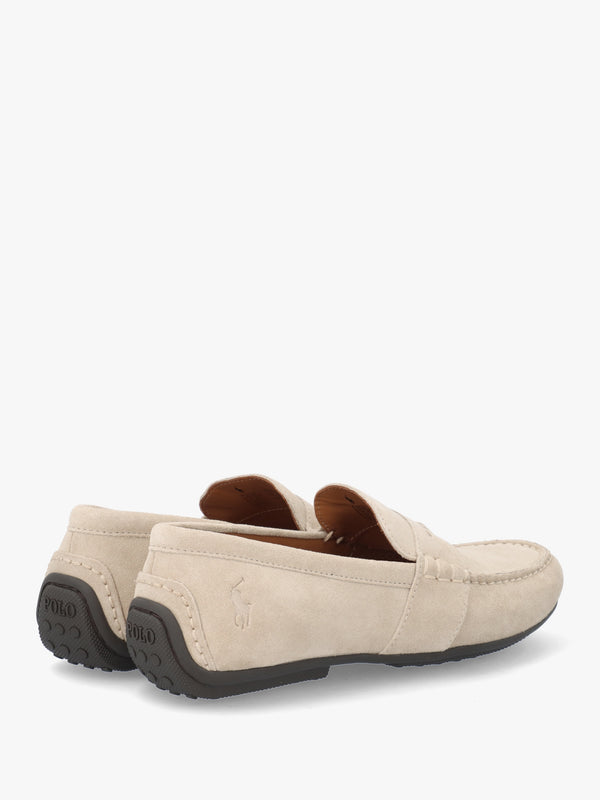 Men’s Reynold Beige Suede Driver Shoes