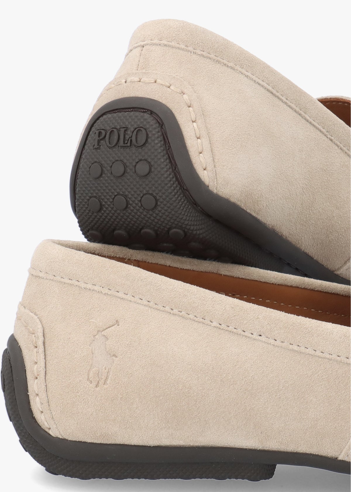 Men’s Reynold Beige Suede Driver Shoes