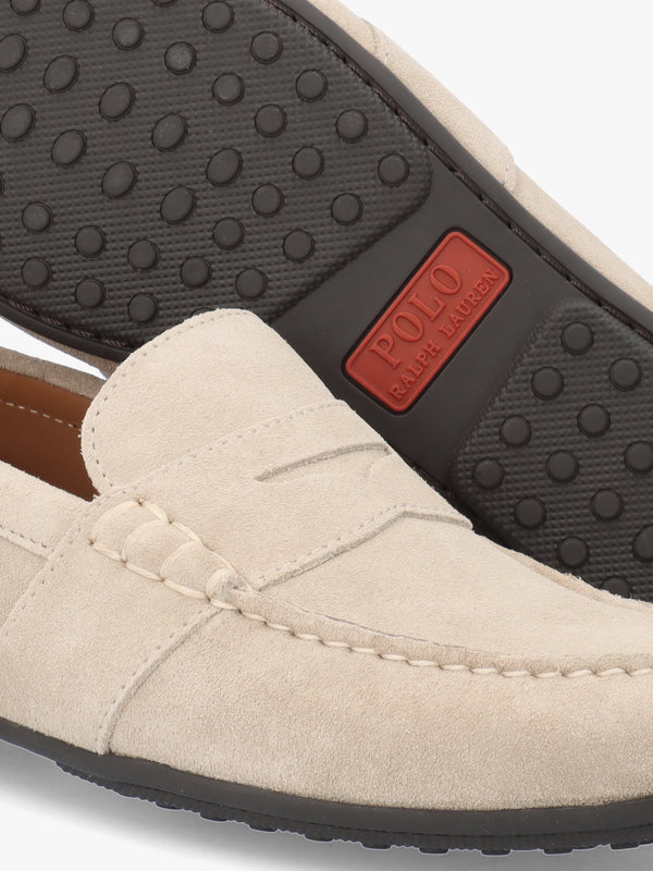 Men’s Reynold Beige Suede Driver Shoes