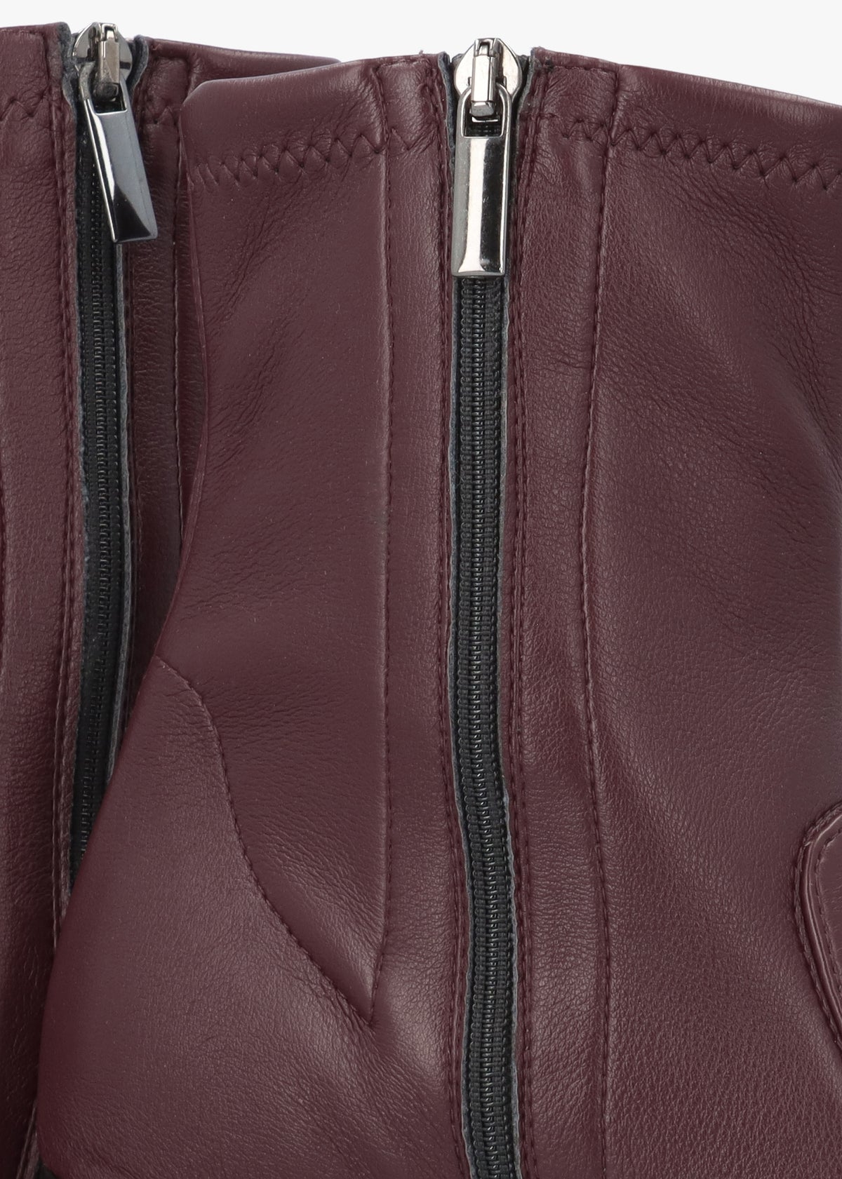 Burgundy Sock Like Stretch Block Heel Ankle Boots