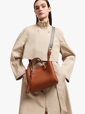 Myea Cuoio Rosso Shopper Bag With Pouch
