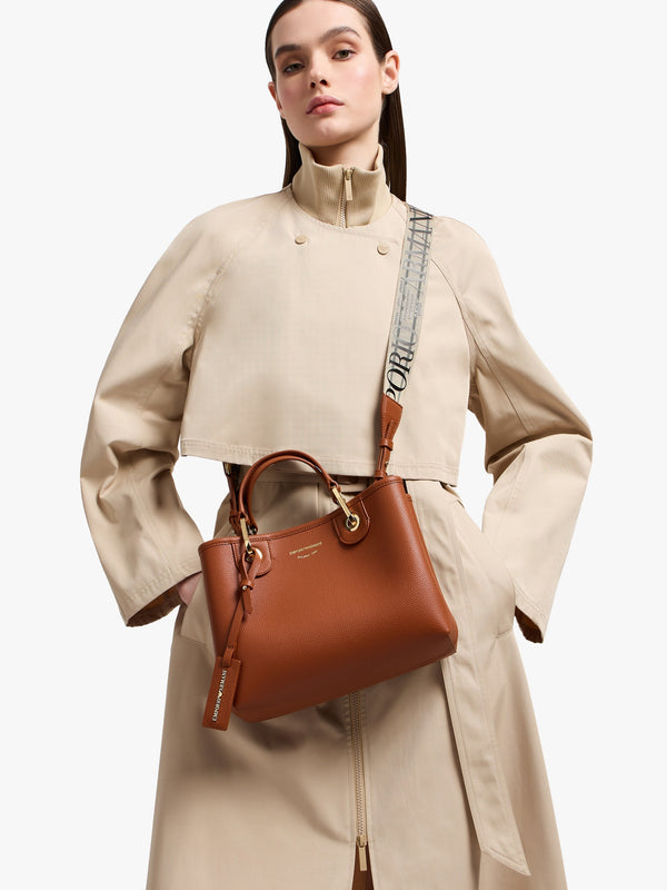 Myea Cuoio Rosso Shopper Bag With Pouch