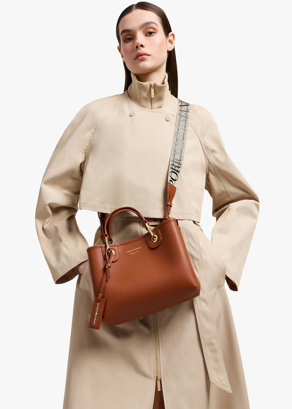 Myea Cuoio Rosso Shopper Bag With Pouch