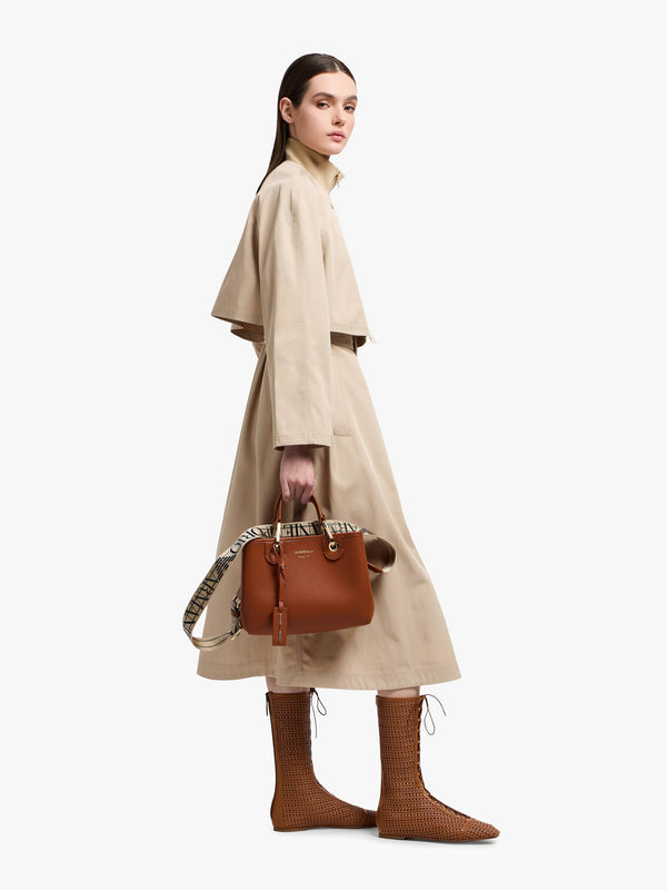Myea Cuoio Rosso Shopper Bag With Pouch
