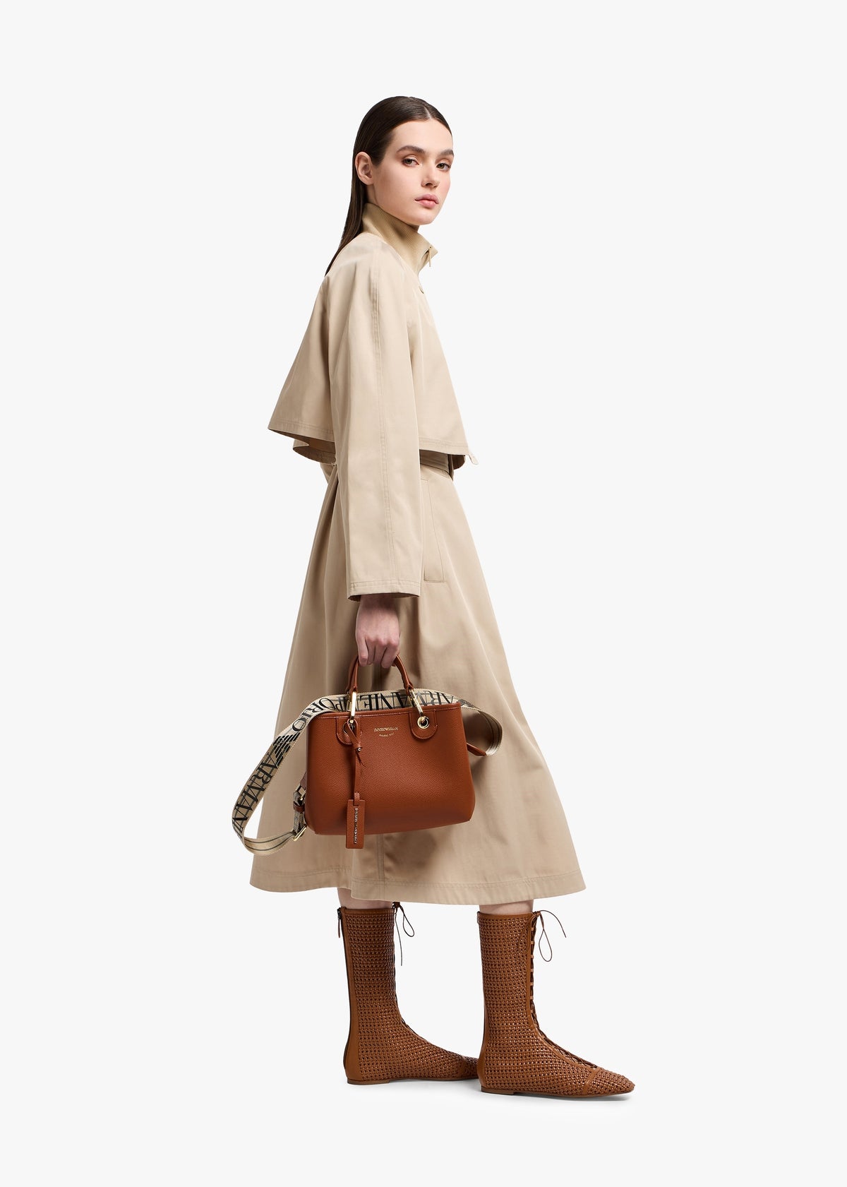 Myea Cuoio Rosso Shopper Bag With Pouch