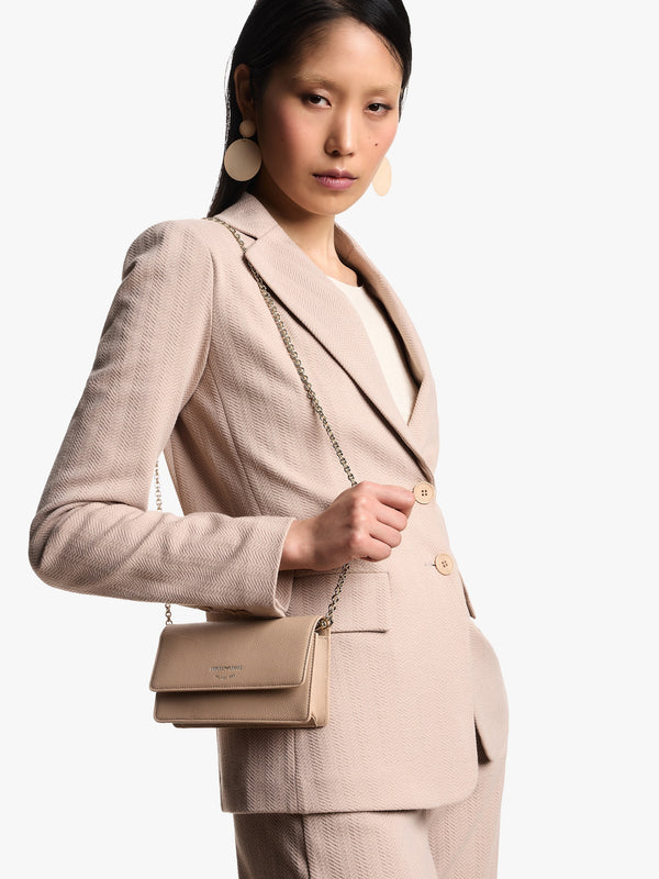 Mini Nudo Tumbled Leather Cross-Body Bag