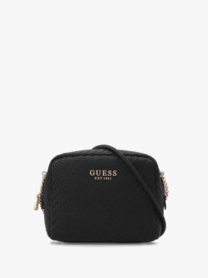 Mirema Small Black Woven Cross-Body Camera Bag