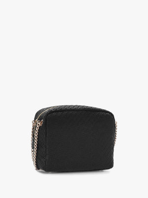 Mirema Small Black Woven Cross-Body Camera Bag