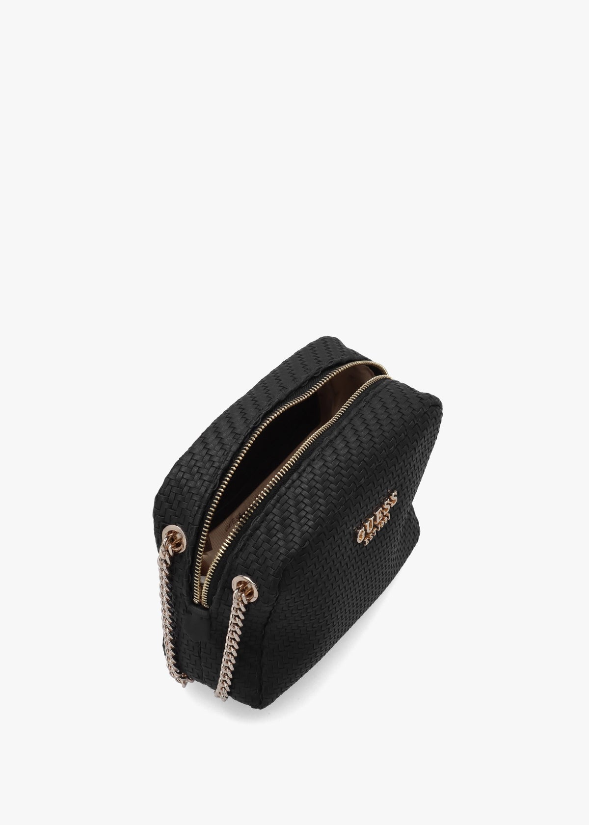 Mirema Small Black Woven Cross-Body Camera Bag