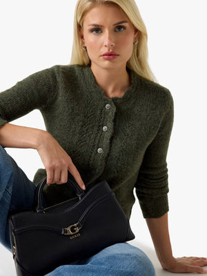 Dea Girlfriend Black Satchel Bag