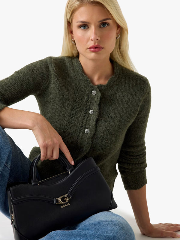 Dea Girlfriend Black Satchel Bag