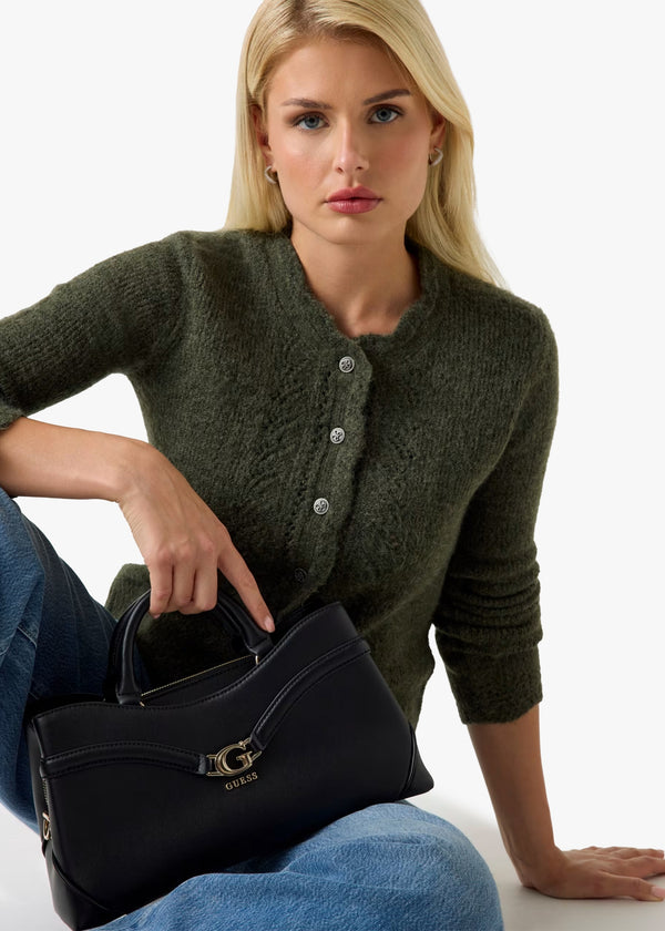 Dea Girlfriend Black Satchel Bag