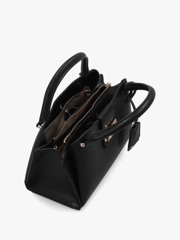 Jane Small Black Satchel Bag