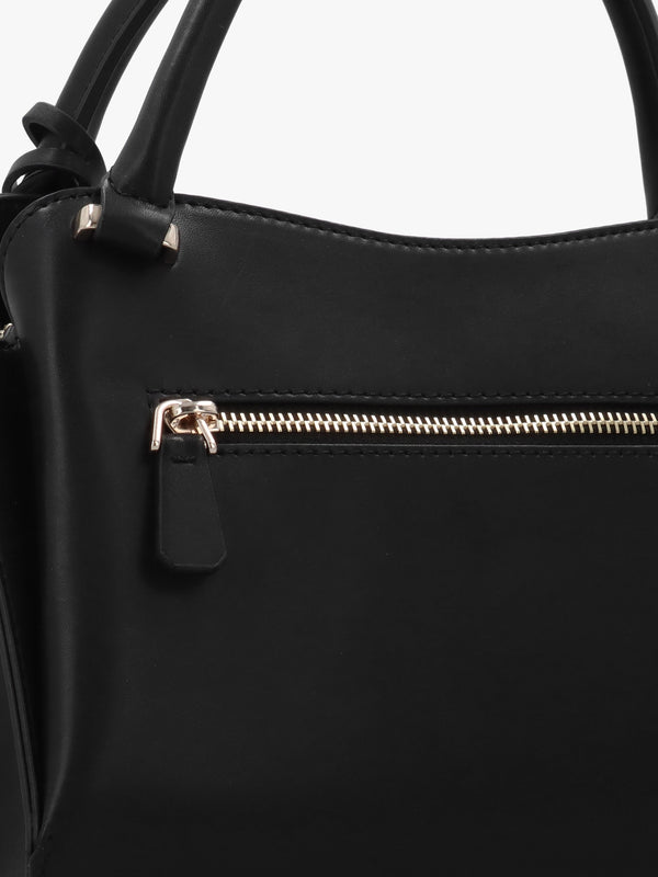 Jane Small Black Satchel Bag