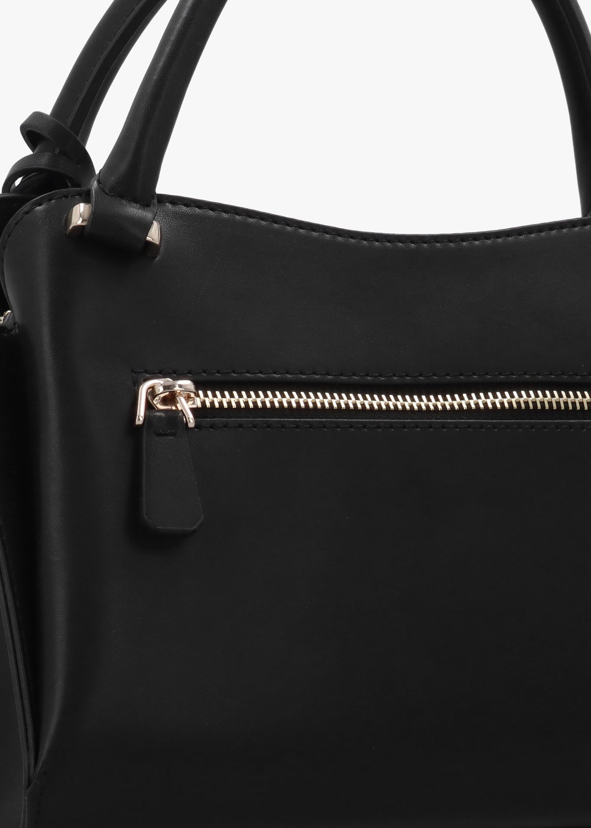 Jane Small Black Satchel Bag
