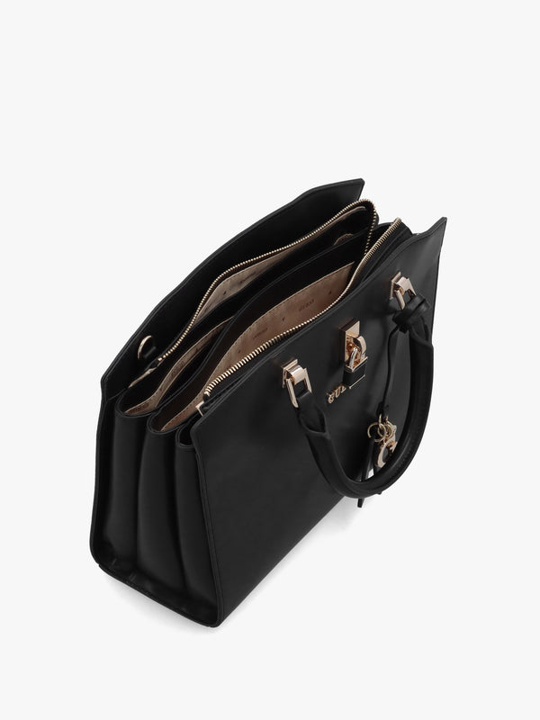 Queensland Luxury Black Satchel Bag