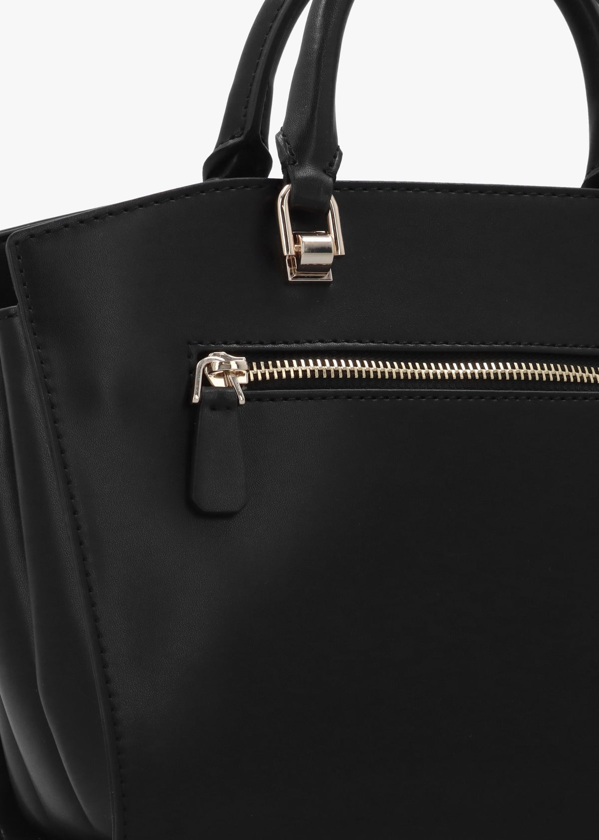 Queensland Luxury Black Satchel Bag