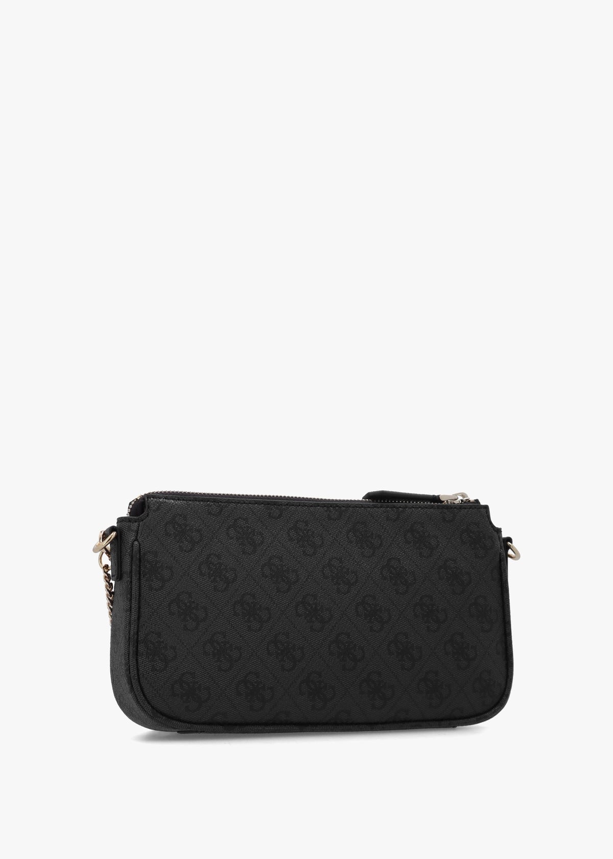 Noelle Double Pouch Coal Logo Cross-Body Bag