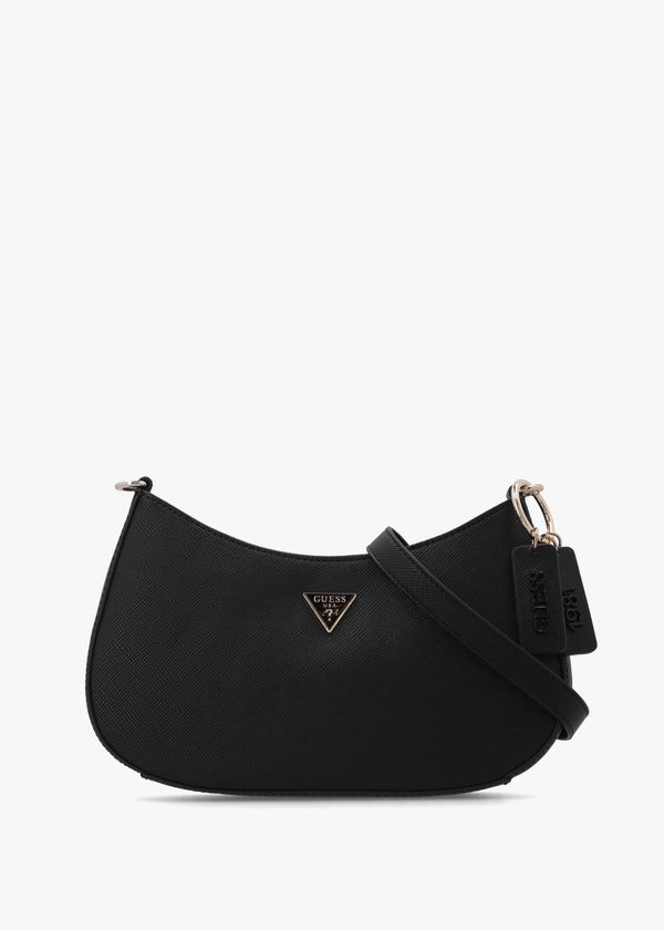 Noelle II Top Zip Black Shoulder Bag