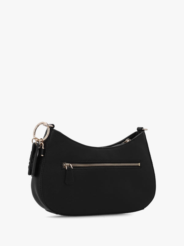Noelle II Top Zip Black Shoulder Bag