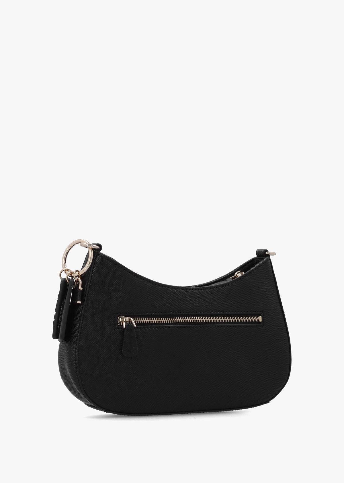 Noelle II Top Zip Black Shoulder Bag