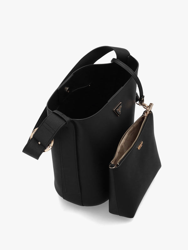 Meridian II Black Bucket Bag