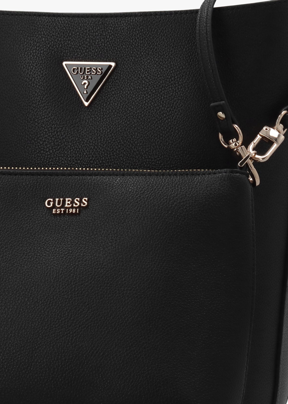 Meridian II Black Bucket Bag