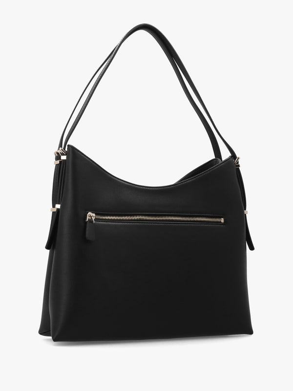 Lefia Large Black Hobo Bag